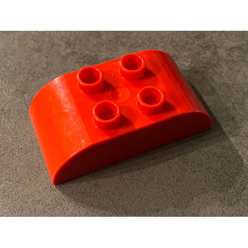 LEGO DUPLO rouge incurvé côtés 98223