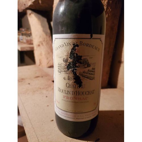 1 Bouteille Fronsac Moulin D'houchat 1994 Bordeaux Vin Conservée En Cave De Terre Battue