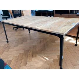 Table En Bois Et Métal Style Industriel