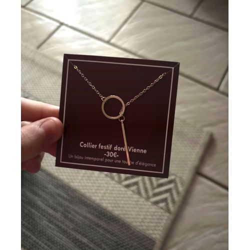 Collier Lamarthe Paris Doré 