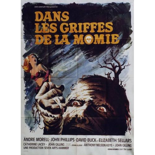 *** Dans Les Griffes De La Momie De John Gilling - Andre Morell -   John Phillips - David Buck - Elizabeth Sellars - 1967 - Affiche Originale Cinéma - 120 X 160 (Grinsson) - Très Bon Etat ***