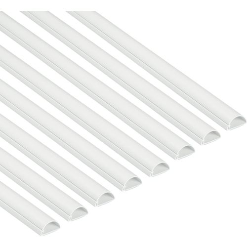 30x15mm Moulure Dcorative En Demi-Cercle, Goulotte lectrique, Cache-Cble - 8x 1m Longueurs (8-Meter Multipack) - Blanc 1d3015w/8[Audio4032]