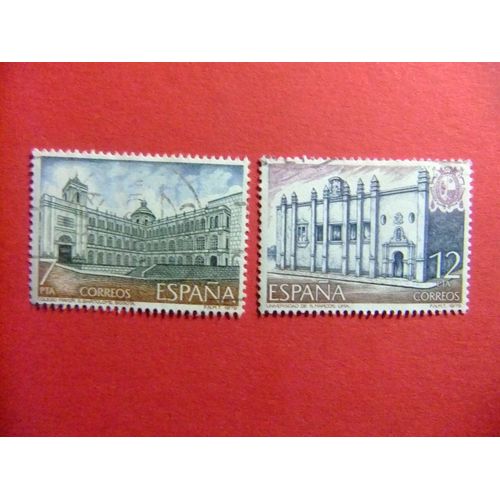 31 Espagne 1979 / Monuments - Ecole De Bogota - Universite De Lima/ Edifil 2544 / 45 Fu Yvert 2190 / 91 Fu