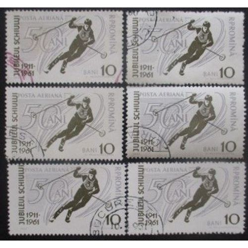 Roumanie Poste Aérienne N°127 X 6 Oblitéré