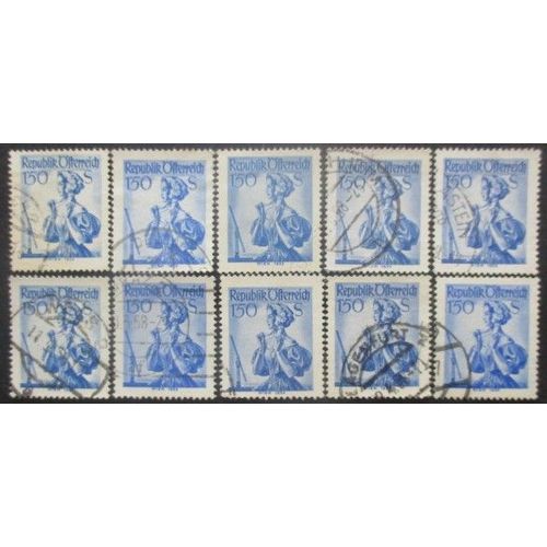 Autriche N°894 X 10 Oblitéré