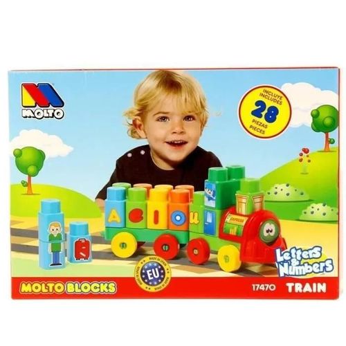 Train De Blocs Avec 28 Pièces - 122014