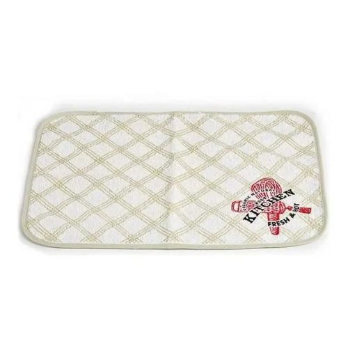 Set De Table Kitchen Blanc Vert (33 X 0 3 X 48 Cm)