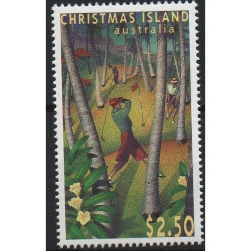 Ile Christmas ( Australie ) Timbre Le Golf 1995