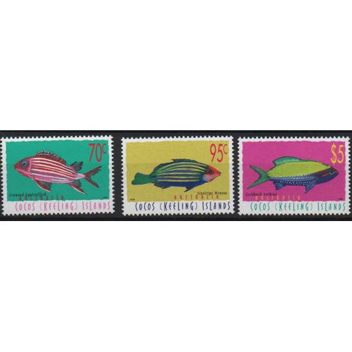 Iles Cocos ( Australie ) Timbres Les Poissons 1998