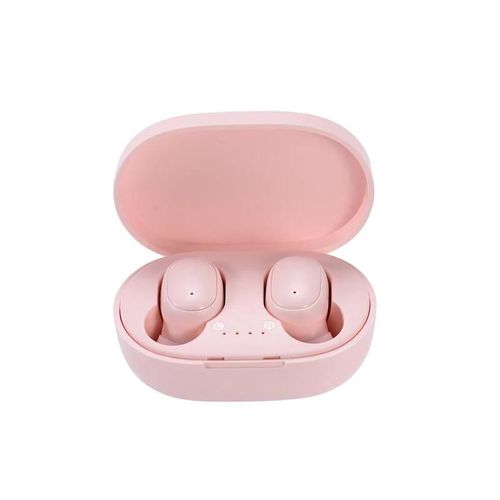 Écouteurs Sans Fil Bluetooth 5.0 A6S TWS, Oreillettes de dehors avec Micro, pour Smartphone Xiaomi Samsung Huawei LG, d'Origine-pink