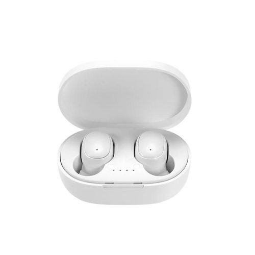 Écouteurs Sans Fil Bluetooth 5.0 A6S TWS, Oreillettes de dehors avec Micro, pour Smartphone Xiaomi Samsung Huawei LG, d'Origine-white