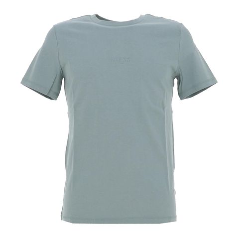Tee Shirt Manches Courtes Guess Aidy Cn Ss Tee Vert