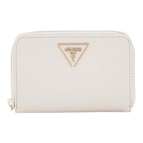 Porte monnaie Guess Laurel slg medium zip around Ecru