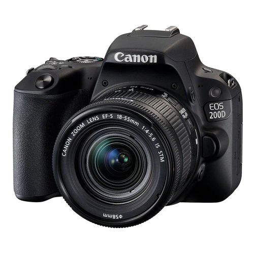 Canon EOS 200D Reflex - 24.2 MPIX - APS-C - 1080p / 60 pi/s - 3x zoom optique objectif EF-S 18-55 mm IS STM - Wi-Fi, Bluetooth, NFC - noir
