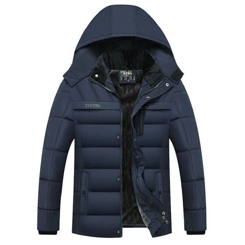 Parka À Capuche En Coton Épais Pour Hommes,Manteau Chaud Résistant,Vestes Smile Pour Hommes,Vêtements D'extérieur D'hiver,-15,