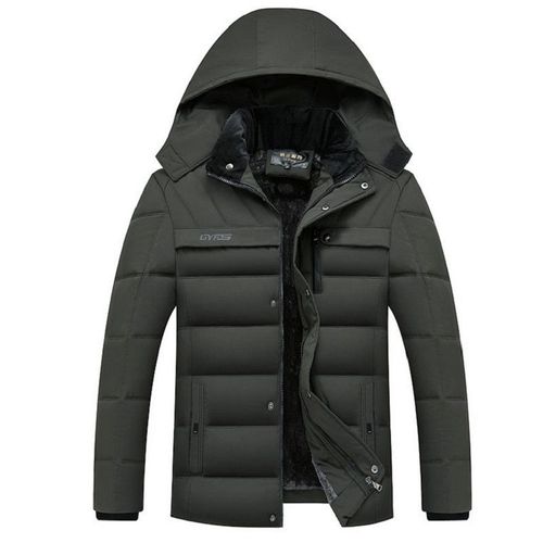 Parka À Capuche En Coton Épais Pour Hommes,Manteau Chaud Résistant,Vestes Smile Pour Hommes,Vêtements D'extérieur D'hiver,-15,