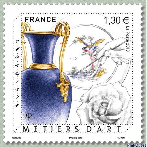 France 2018, Très Beau Timbre Neuf** Luxe Yvert 5264, Métiers D'art, Céramiste.