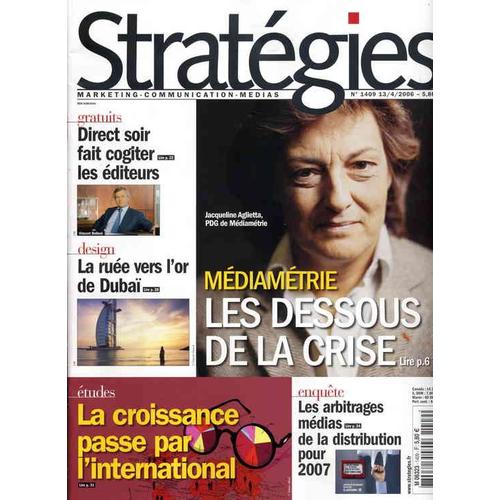 Stratégies  N° 1409 : Médiamétrie : Les Dessous De La Crise