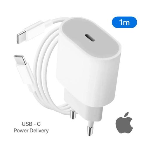 Chargeur Apple USB C 20W et Cable USB C 1m iPhone 15  iPhone 16