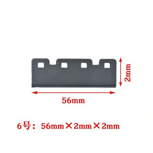 JACA-Essuie-glace en caoutchouc pour imprimante,5 pièces,pour Epson XPfemale DX5 DX7 5113,lame de tête d'impression Mutoh Roland Mimaki,pièces de nettoyage d'essuie-glace - Type NO.6 Black