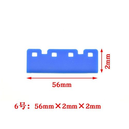 JACA-Essuie-glace en caoutchouc pour imprimante,5 pièces,pour Epson XPfemale DX5 DX7 5113,lame de tête d'impression Mutoh Roland Mimaki,pièces de nettoyage d'essuie-glace - Type NO.6 Blue