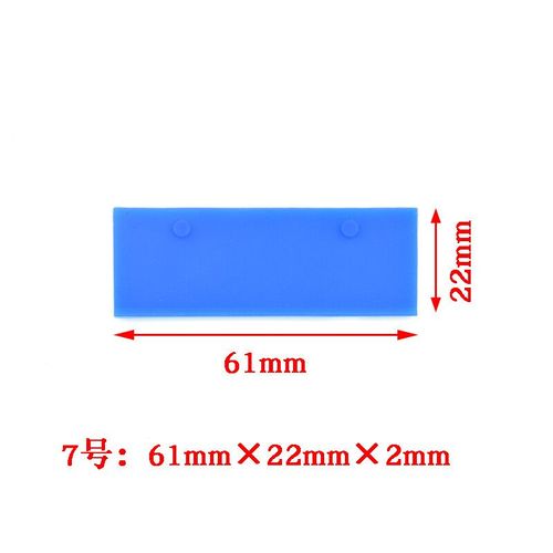 JACA-Essuie-glace en caoutchouc pour imprimante,5 pièces,pour Epson XPfemale DX5 DX7 5113,lame de tête d'impression Mutoh Roland Mimaki,pièces de nettoyage d'essuie-glace - Type NO.7 Blue