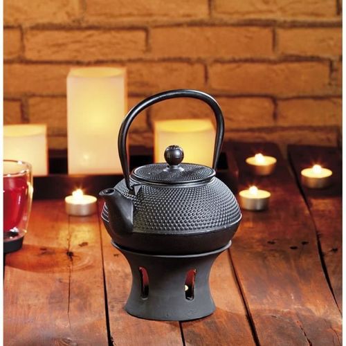 Pack Théière Asiatique Et Réchaud En Fonte
