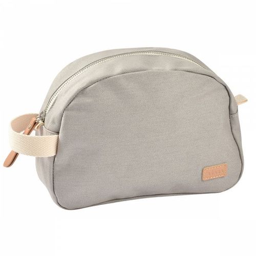 Trousse De Toilette Canvas Gris Perle