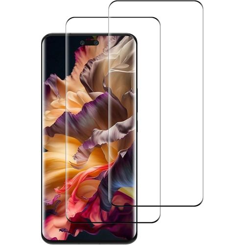Verre Trempé Pour Honor Magic 6 Pro 5g, Protection D'écran 3d Couverture Complète, Protecteur Sans Bulles, 9h Dureté Film Protection, Hd Transparent - 2 Pièces[Bhm042464]