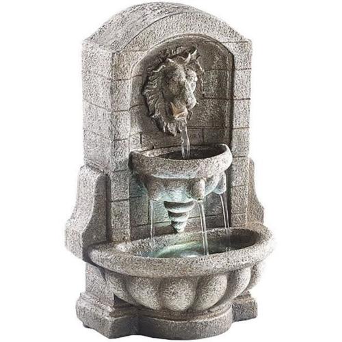 Fontaine d'ambiance avec LED et pompe - Fontaine au Lion