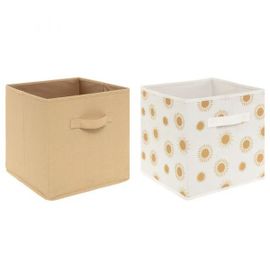Lot De 2 Bacs De Rangement Enfant Soleil
