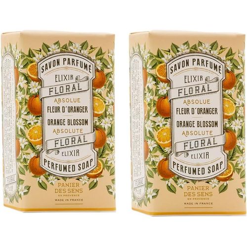 - Savon Solide ¿ Savon Main & Corps À La Fleur D'oranger - À L'huile D'olive - Soin Corps Pour Femmes Et Hommes -Fabriqué En France - Savon Naturel 97% D'ingrédients Naturels ¿ 2x150g[Q669] 