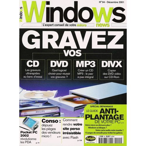 Windows News  N° 94 : Gravez Vos Cd Dvd Mp3 Divx