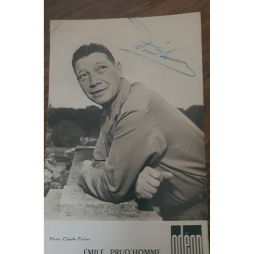 Emile Prud'homme Autographe