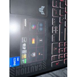 ASUS TUF F15-TUF507ZU4-LP144W - 15" Intel Core i7-12700H - 2.3 Ghz - Ram 16 Go - SSD 512 Go