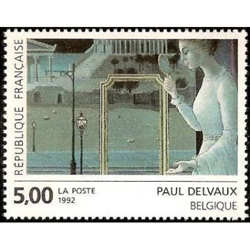 Timbre France Neuf- 1992 - Paul Delvaux Artiste Belge 5.00 - Yt 2781