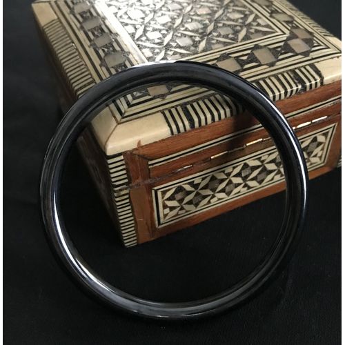 Bracelet Jonc Verre Noir Maroc