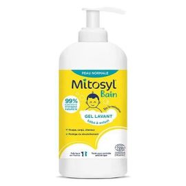 Mitosyl Bain Gel Lavant Bébé Enfant-Visage, Corps, Cheveux-Flacon 490ml-Eg Labo