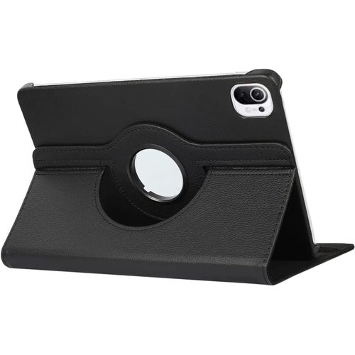 Étui Rotatif Résistant À 360 Degrés Pour Xiaomi Redmi Pad Se 11 "10.6", Housse Mi Pad 5 6 Pro 11 12.4 Pouces, Étuis De Protection Pour Tablette En Cuir Pu-Mi Pad 7 Pro 11.2-Noir