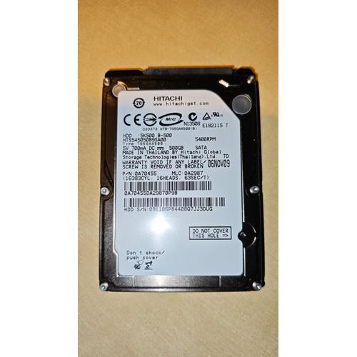 Disque dur Hitachi Travelstar 500 Go SATA I HTS545050B9SA00