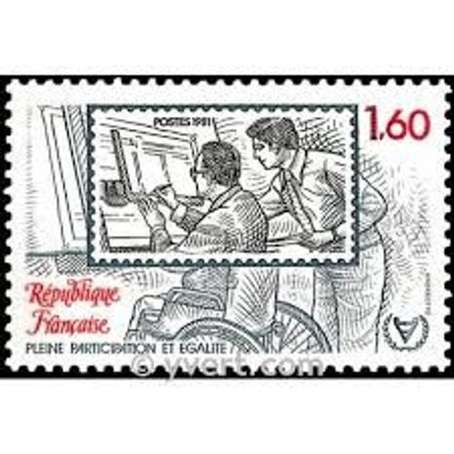 Année Internationale Des Personnes Handicapées Année 1981 N° 2173 Yvert Et Tellier Luxe