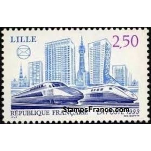 66ème Congrès De La Fédération Des Sociétés Philatéliques Françaises À Lille Année 1993 N° 2811 Yvert Et Tellier Luxe