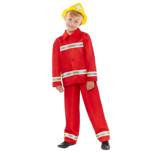 Déguisement Pompier Combinaison Rouge Enfant