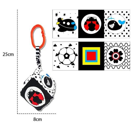 Livre De Nettoyage Mentaires Oriel Montessori Cpull Pour Bébé, Jouets Pour Nouveau-Nés, Noir Et Blanc, Grands Abonnés, 0-12 Mois-D