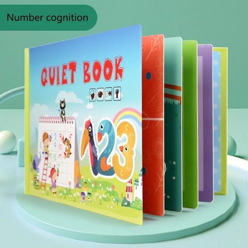 Mon Premier Livre Occupé Montessori Pour Enfants, Pâte, Livre Silencieux, Jouet Pour Enfants, Jeu De Puzzle Assressenti, Nombres D'animaux, Cadeaux Pour Enfants-Numbers 858