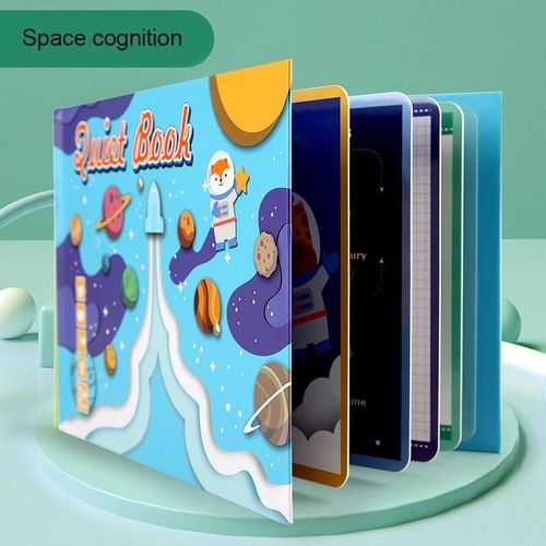 Mon Premier Livre Occupé Montessori Pour Enfants, Pâte, Livre Silencieux, Jouet Pour Enfants, Jeu De Puzzle Assressenti, Nombres D'animaux, Cadeaux Pour Enfants-Space 858