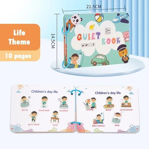 Mon Premier Livre Occupé Montessori Pour Enfants, Pâte, Livre Silencieux, Jouet Pour Enfants, Jeu De Puzzle Assressenti, Nombres D'animaux, Cadeaux Pour Enfants-855 A