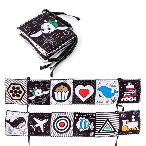 Jouets Montessori Pour Bébé De 0 À 6 Mois, Livre De Grillade Noir Et Blanc Pour Enfants Nettoyage Sensoriel Pour Nouveau-Né-400934