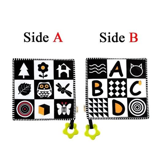 Jouets Montessori Pour Bébé De 0 À 6 Mois, Livre De Grillade Noir Et Blanc Pour Enfants Nettoyage Sensoriel Pour Nouveau-Né-400642