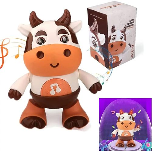 Jouets Musicaux En Forme De Vache Pour Bébé, Avec Musique Et Lumières Led, Pour Enfant De 6 À 12 Mois Et 18 Mois-Cow